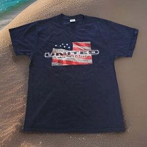 Vintage 90s Tshirt United We Stand‎ USA Flag Patriotic 4th Of July 250th